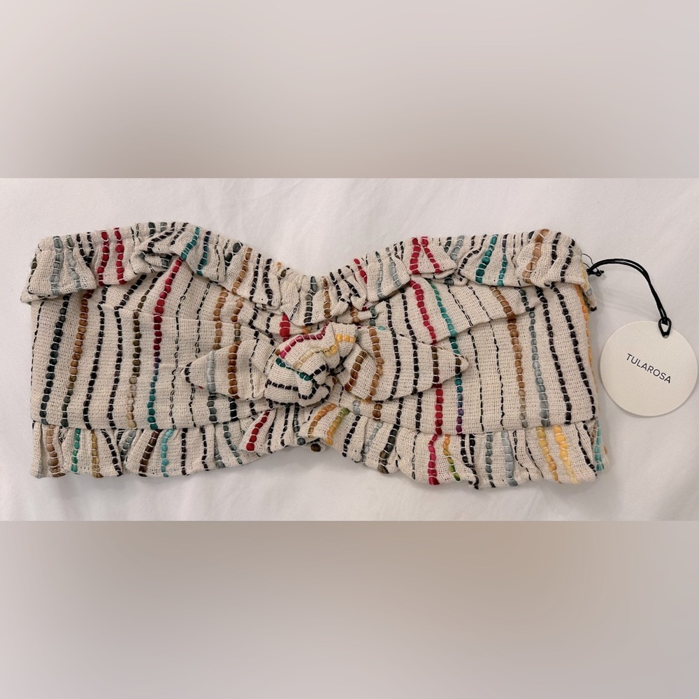 NWT ✨ Revolve Tularosa Maddie ruffle Bandeau top - Picture 2 of 13